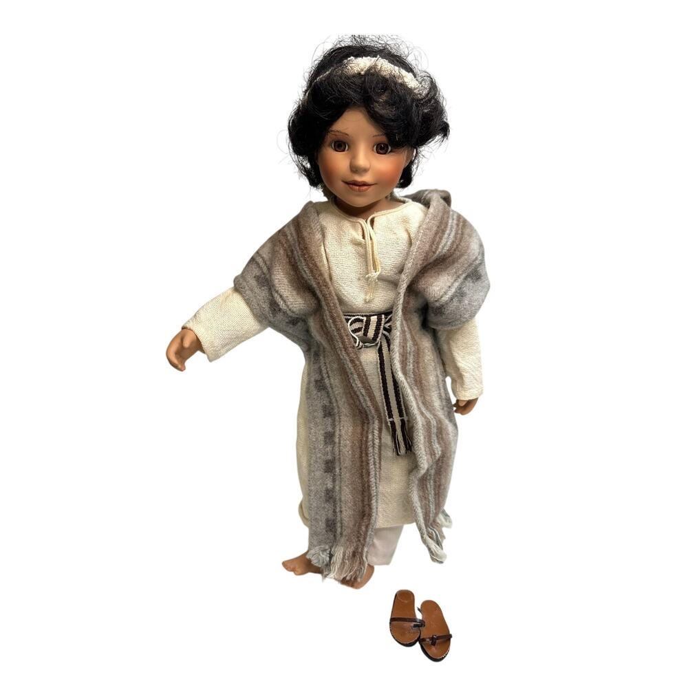 Danbury Mint Young Noah Porcelain Doll 15" Religious Collectible AS IS 1995